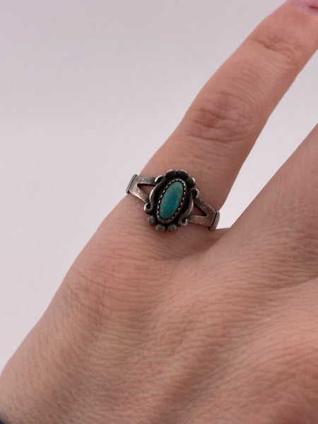 size 5.75 sterling silver turquoise ring