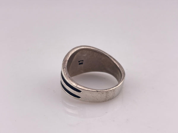 size 10.5 sterling silver fleur-de-lis ring