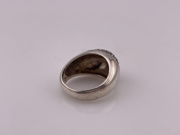 size 6.75 sterling silver marcasite ring