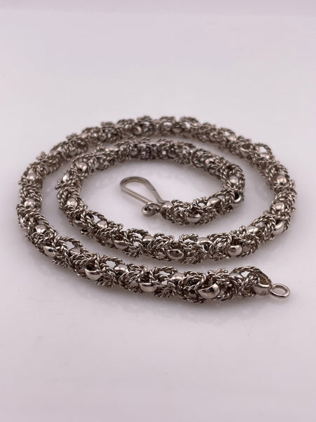 sterling silver 16 3/4" 6.05mm chunky heavy fancy chain link necklace