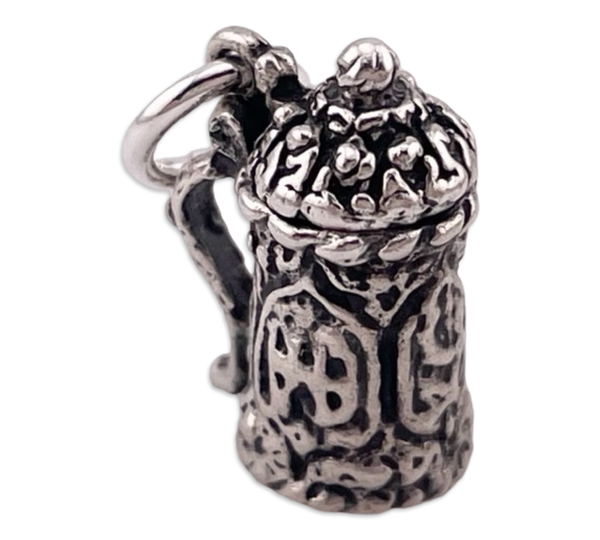 sterling silver beer stein pendant