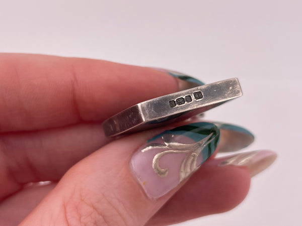 sterling silver amethyst pendant