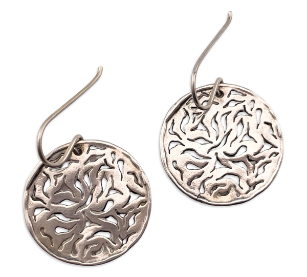 sterling silver Silpada cut-out dangle earrings