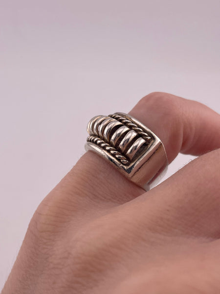 size 5.75 sterling silver Navajo Tommie Charlie stoneless ring
