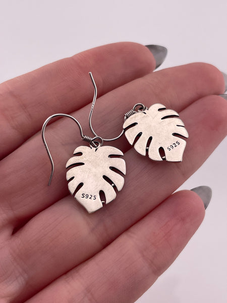 sterling silver frogs lilypad hook dangle earrings