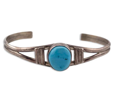 sterling silver turquoise cuff bracelet