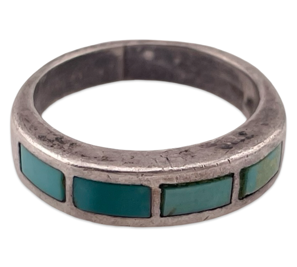 size 5.75 sterling silver Bell Trading Post turquoise ring