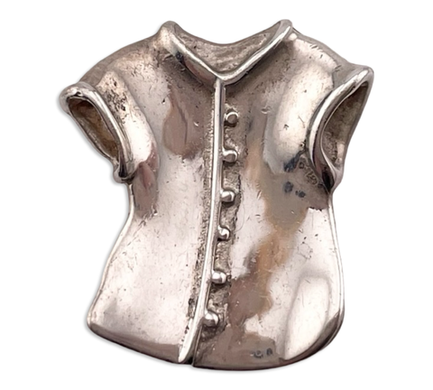 sterling silver blouse shirt pendant