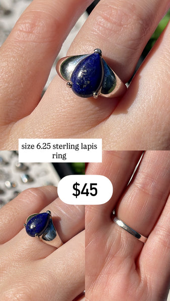 RESERVED PRIVATE LISTING -- sterling silver rings x 2 A35