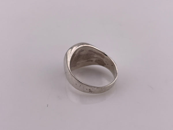 size 6 sterling silver marijuana pot leaf ring