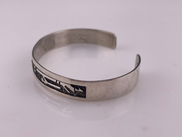 sterling silver storyteller cuff bracelet