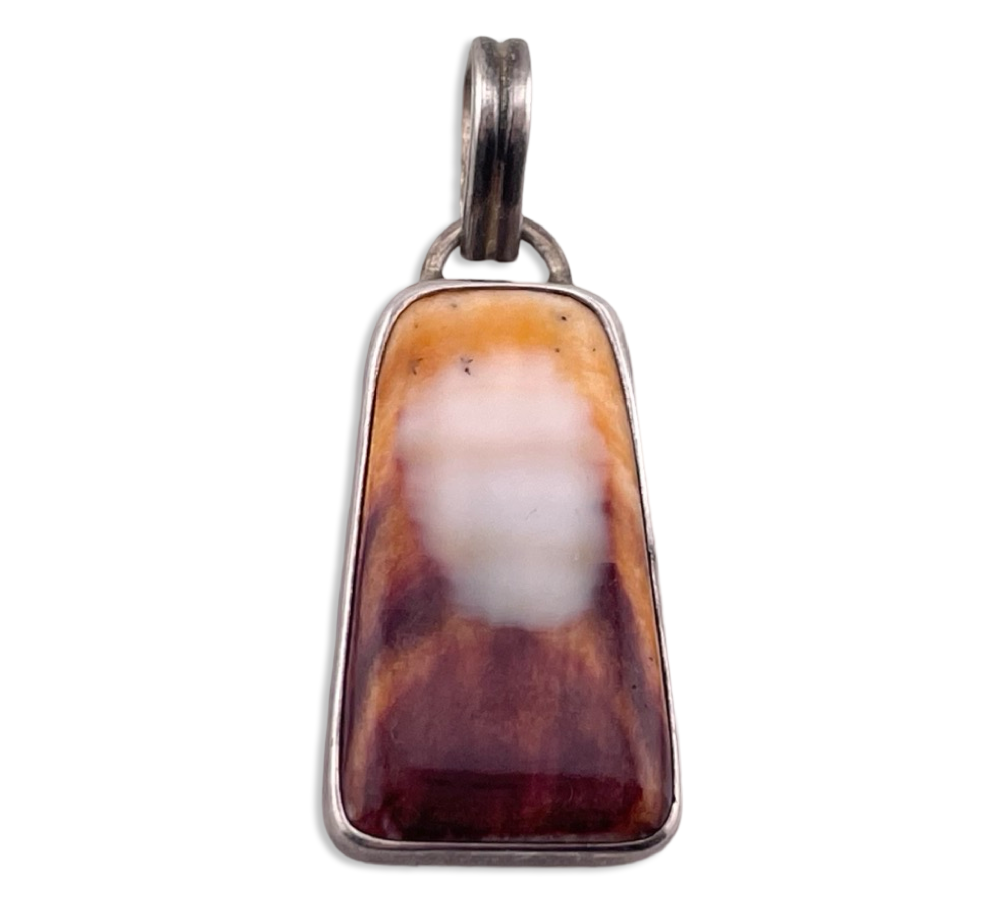 sterling silver spiny oyster shell pendant