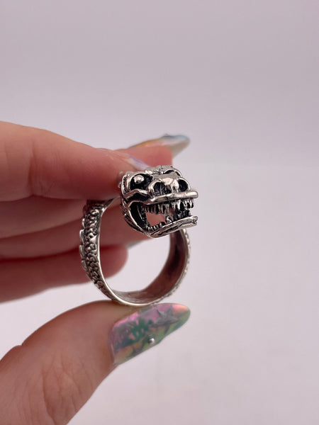 size 10.5 sterling silver dragon ring