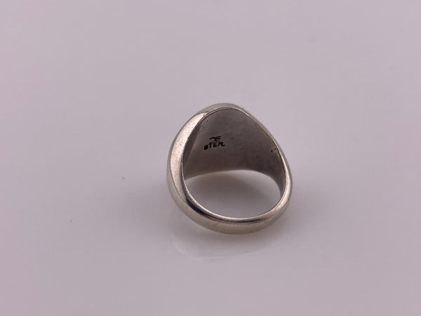 size 4 sterling silver RVM initials ring
