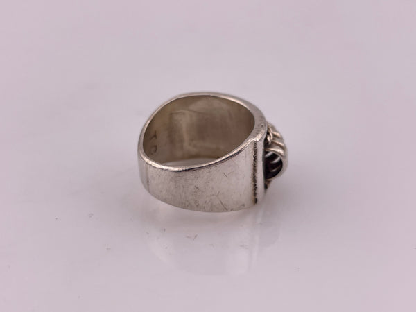 size 5.75 sterling silver Navajo Tommie Charlie stoneless ring