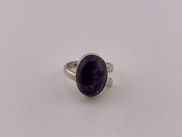size 6.75 sterling silver amethyst ring