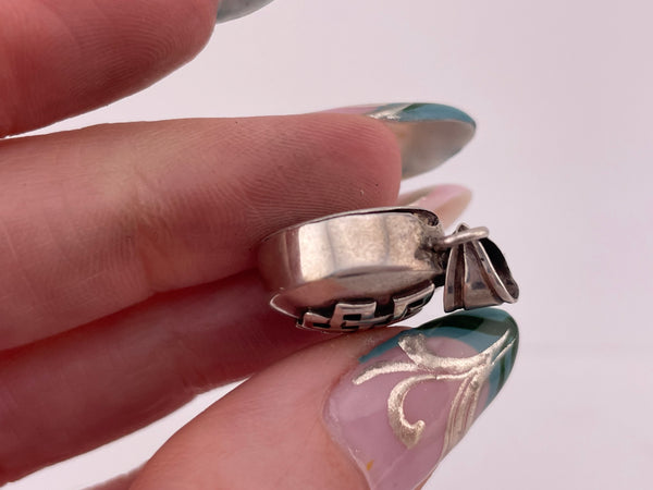 sterling silver locket compartment pendant