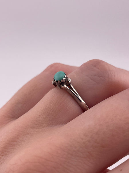 size 6.25 sterling silver turquoise ring
