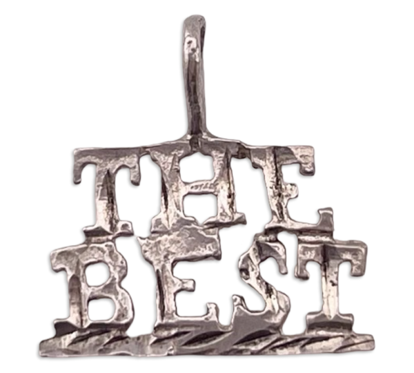 sterling silver "The Best" pendant