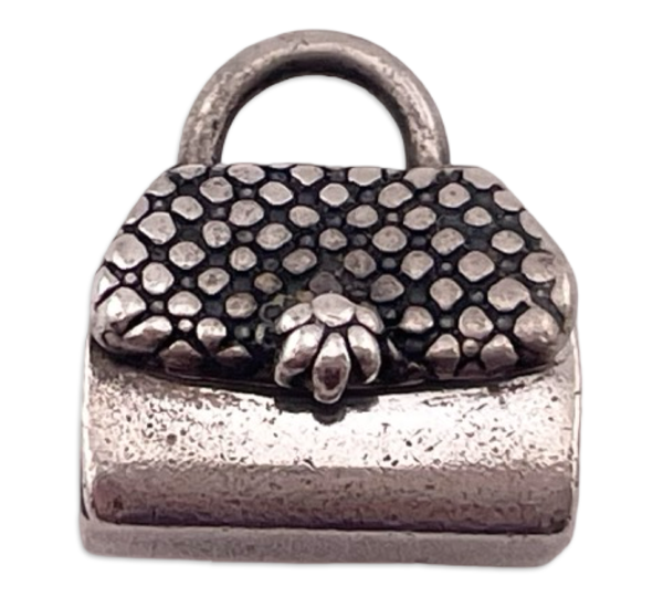 sterling silver Kabana 3D purse compartment pendant