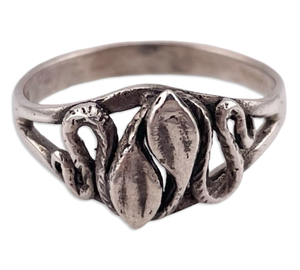 size 8.5 sterling silver snake ring