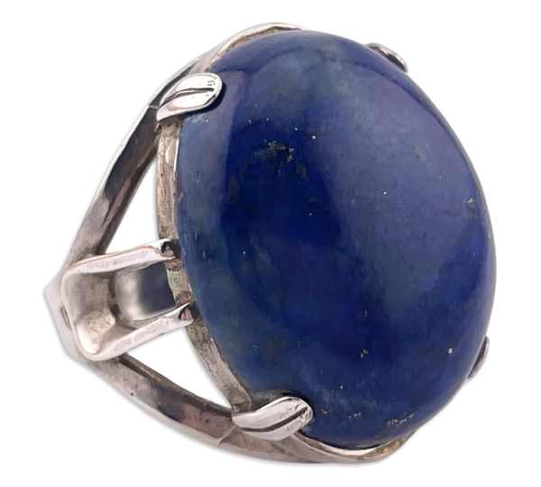 size 8 sterling silver lapis ring