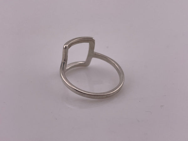 size 9.75 sterling silver Silpada stoneless open square ring