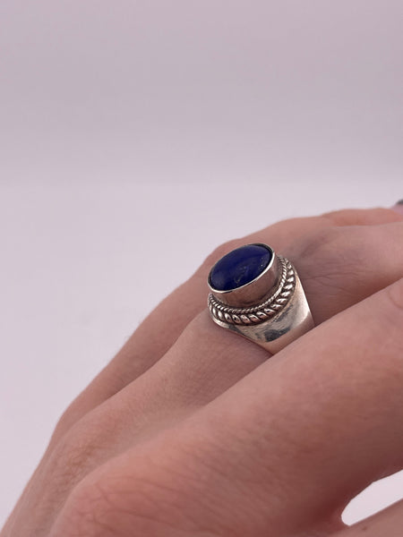 size 7 sterling silver lapis ring