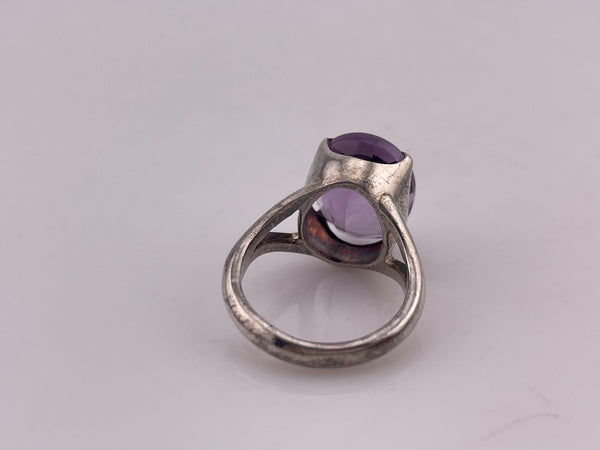 size 7.25 sterling silver amethyst ring