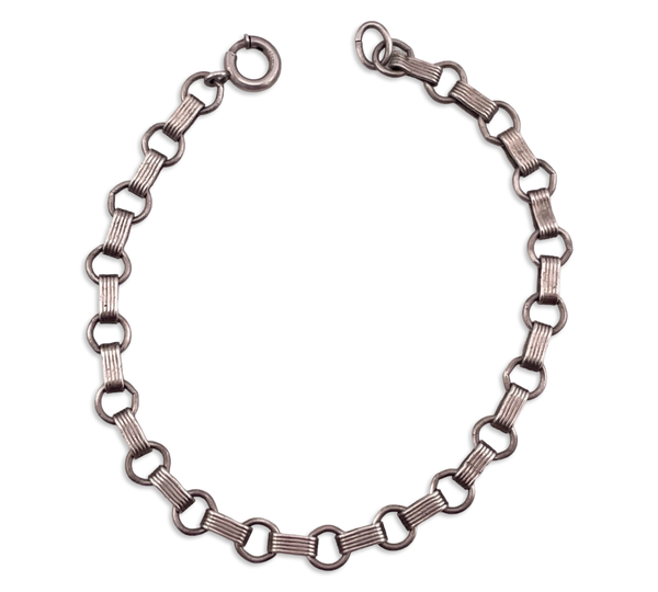 sterling silver 7 5/8" chain link bracelet