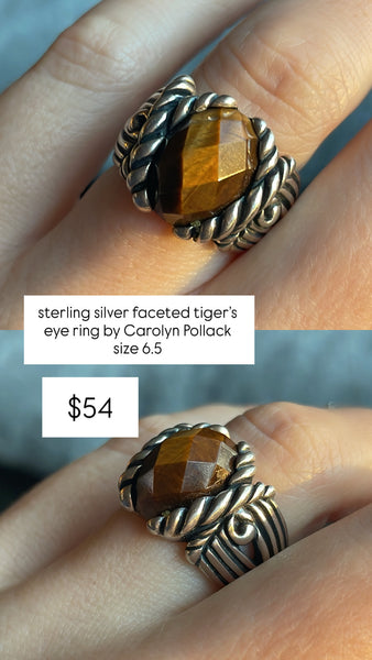 RESERVED PRIVATE LISTING -- sterling silver rings x 2 A12