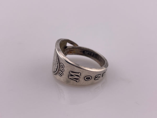 size 8 sterling silver Bell Trading Post Montana souvenir adjustable ring