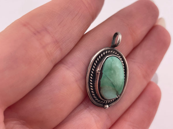 sterling silver turquoise pendant