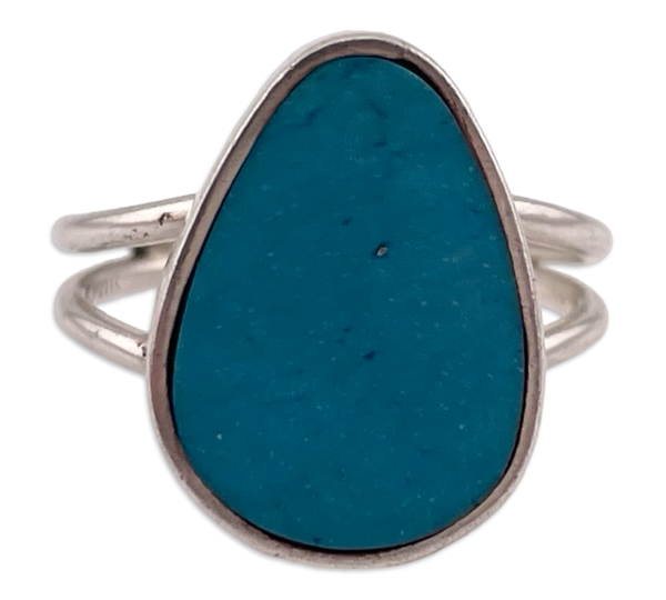 size 9.75 sterling silver turquoise ring