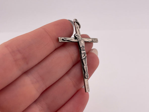 sterling silver crucifix cross pendant