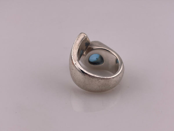 size 5.75 sterling silver Zina chunky lab topaz ring
