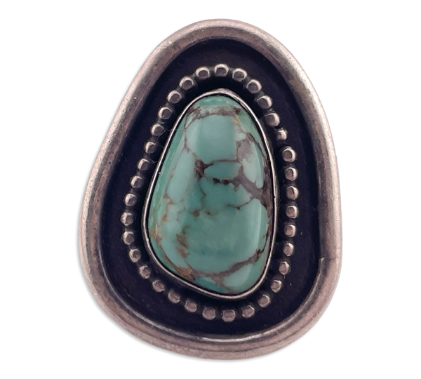 size 7.5 sterling silver turquoise ring