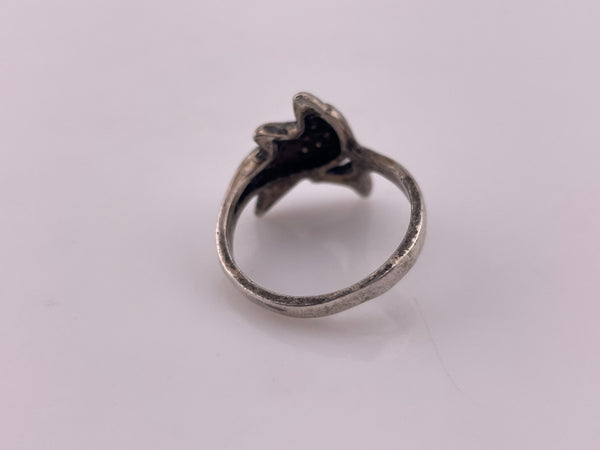 size 7 sterling silver dolphin ring