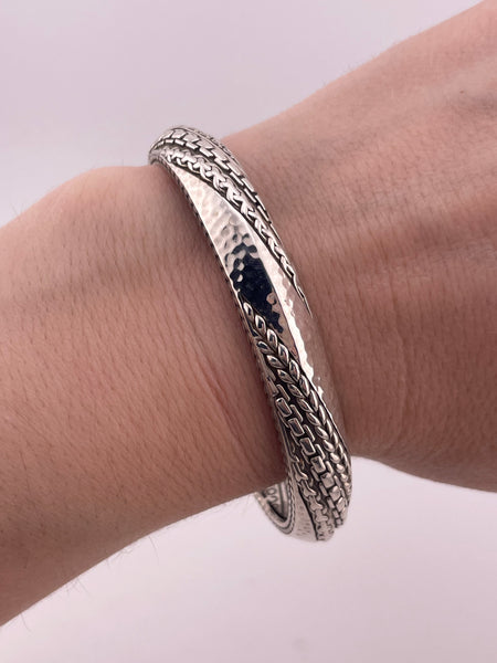 sterling silver Jai by John Hardy stoneless cuff bracelet