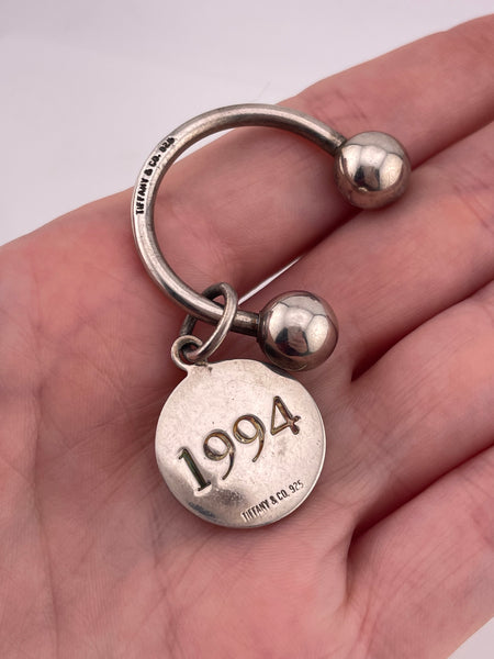 sterling silver Tiffany & Co Coca-Cola Fountain 1994 key ring