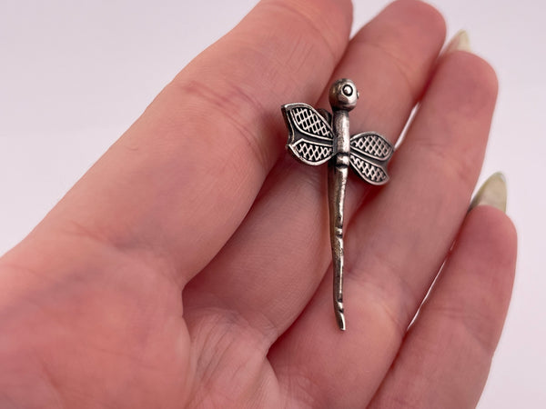 sterling silver dragonfly pendant