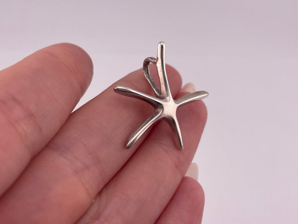 sterling silver starfish pendant