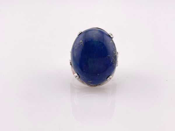 size 8 sterling silver lapis ring