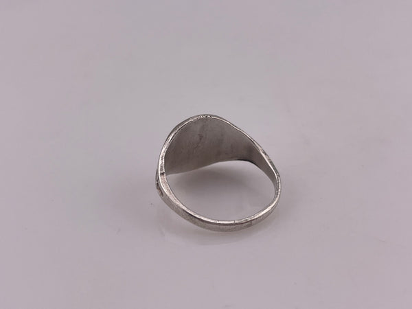 size 6.25 sterling silver rhodium plated 'G.S' letters initials ring