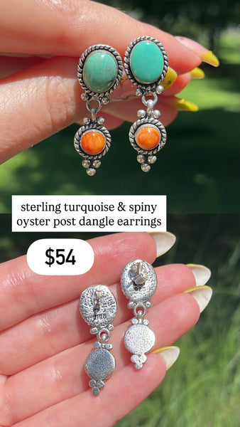 RESERVED PRIVATE LISTING -- sterling silver earrings x 2 and pendants x 2 C5