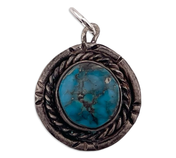 sterling silver turquoise pendant