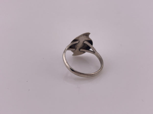 size 4.75 sterling silver mother of pearl ring
