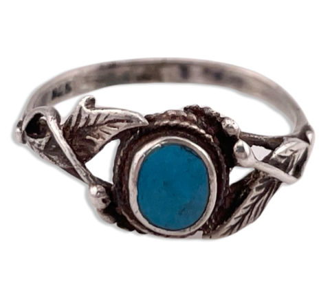 size 6.25 sterling silver turquoise ring