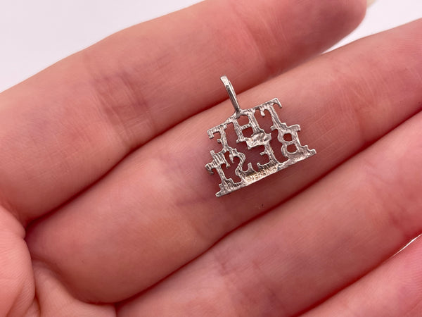 sterling silver "The Best" pendant