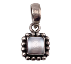 sterling silver Silpada square pearl pendant